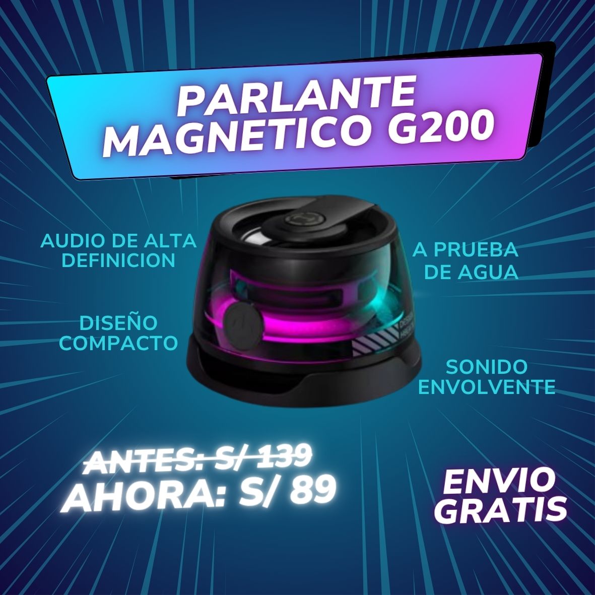 Parlante Magnético G200