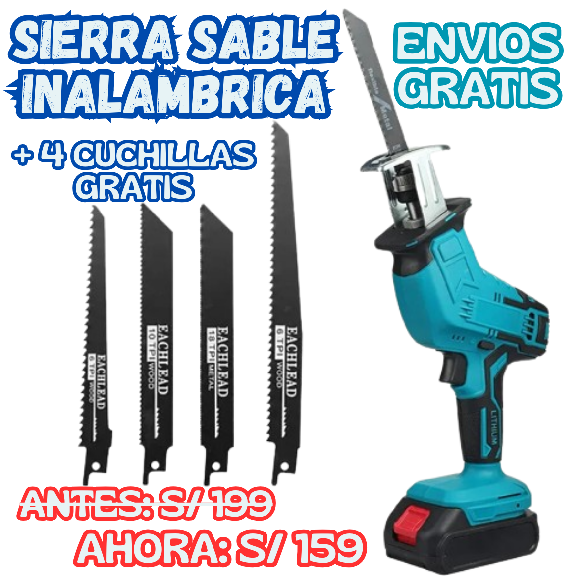 Sierra sable inalámbrica