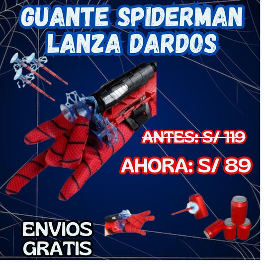 Guante Spiderman lanza dardos